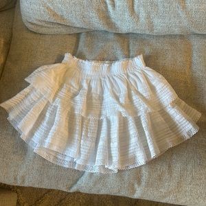 White Aerie Rock N Ruffle Skirt